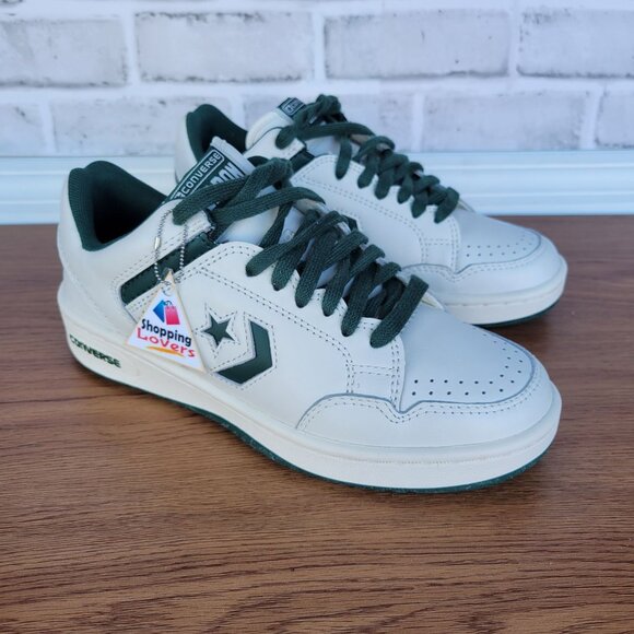 ⭐Converse Weapon OX Low Sz 5.5 Mens Shoes Leather Sneaker Beige Green A11212C⭐ - Picture 11 of 11